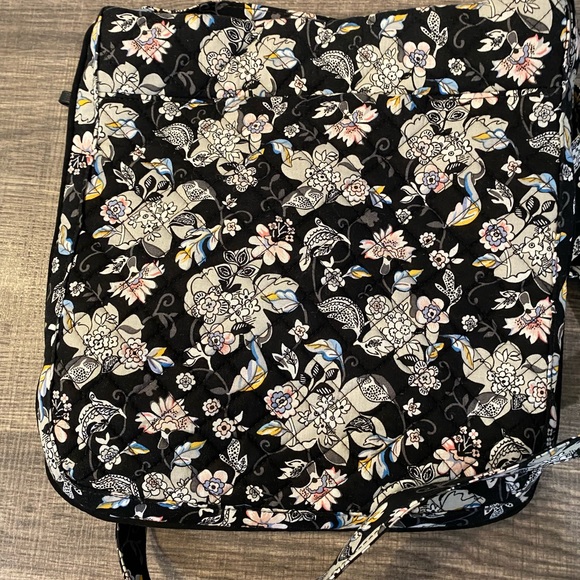 Black Floral Vera Bradley Crossbody - Picture 3 of 12